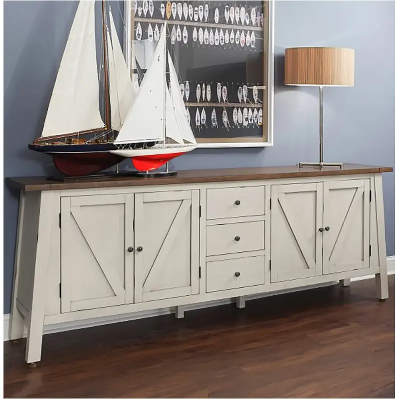 I629-297-prw Aspen Home Furniture Pinebrook - Prairie White Home Entertainment Furniture Tv Console