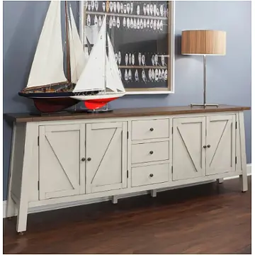 I629-297-prw Aspen Home Furniture Pinebrook - Prairie White Home Entertainment Furniture Tv Console