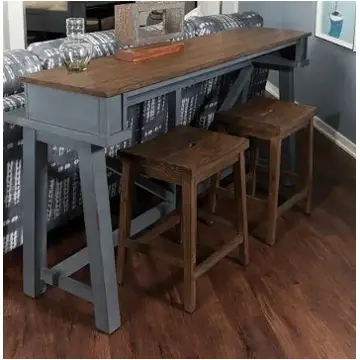 I629-9151-den Aspen Home Furniture Pinebrook - Denim Living Room Furniture Sofa Table