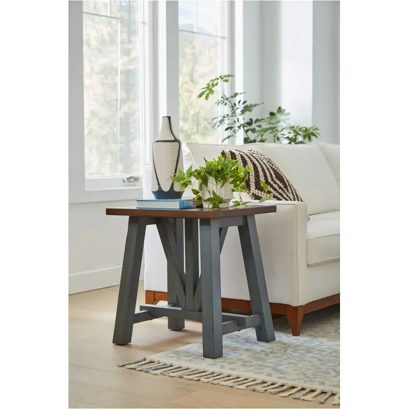 I629-9130-den Aspen Home Furniture Pinebrook - Denim Living Room Furniture End Table