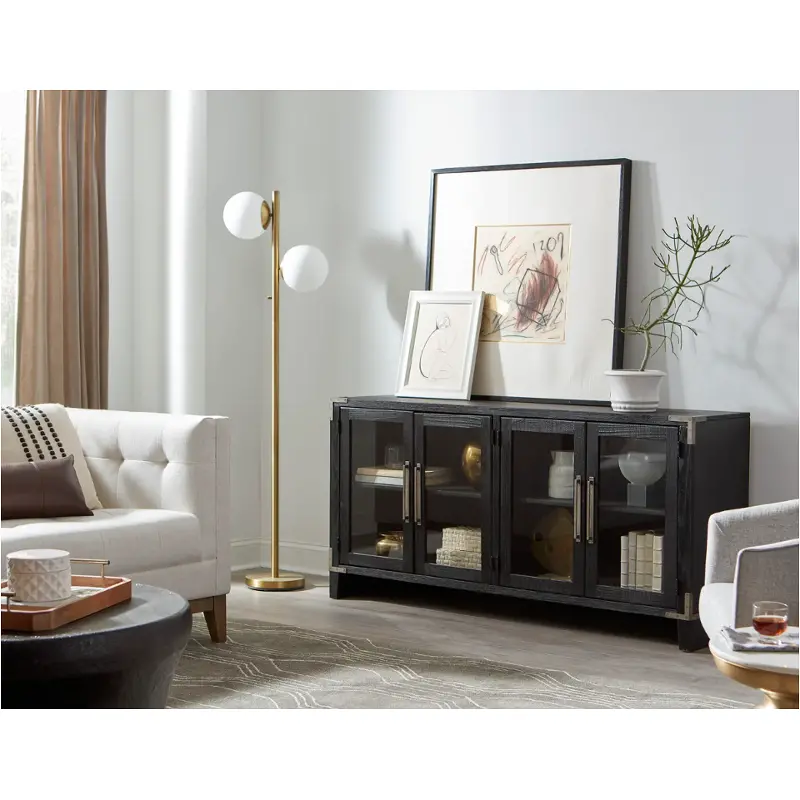 Wmj1240-vbk Aspen Home Furniture Quincy - Vintage Black Home Entertainment Furniture Tv Console