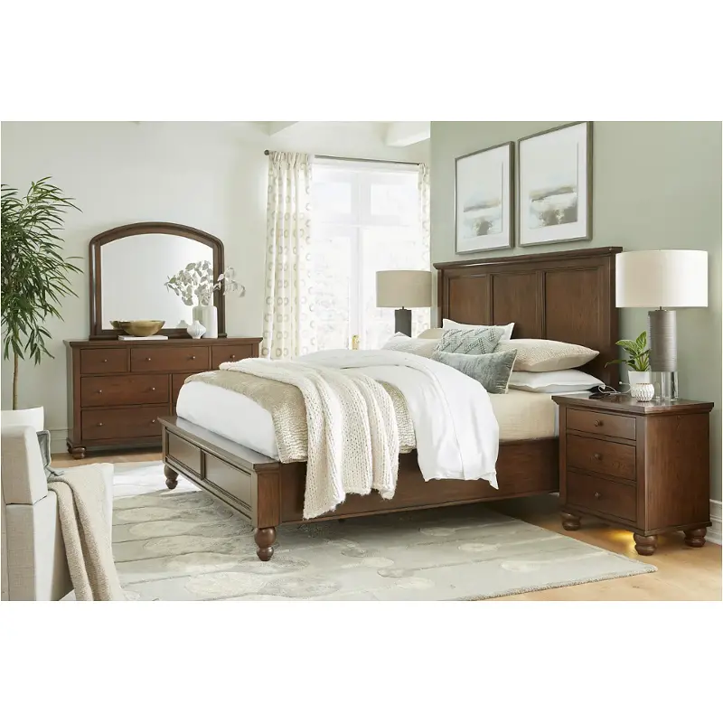 Icb-495-clc Aspen Home Furniture Cambridge- Classic Cherry Bedroom Furniture Bed