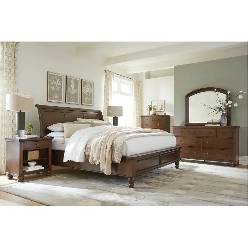 Icb-404-clc Aspen Home Furniture Cambridge- Classic Cherry Bedroom Furniture Bed