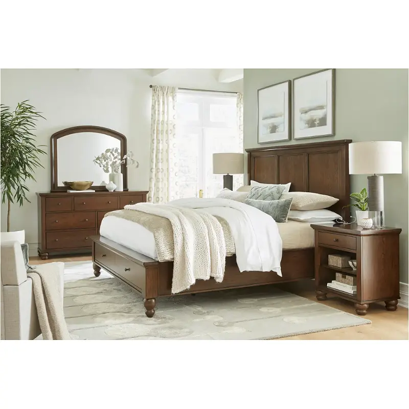 Icb-495-406l-407d-clc Aspen Home Furniture Cambridge- Classic Cherry Bedroom Furniture Bed