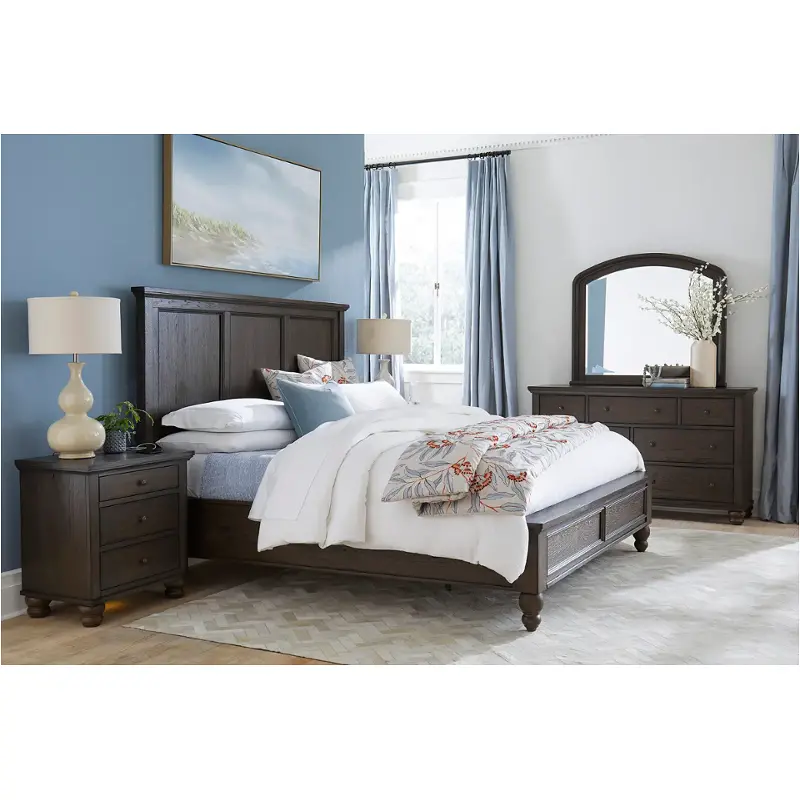 Icb-495-ppr Aspen Home Furniture Cambridge - Cracked Pepper Bedroom Furniture Bed