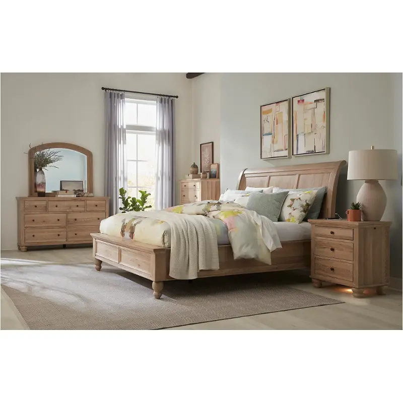 Icb-404-khk Aspen Home Furniture Cambridge - Modern Khaki Bedroom Furniture Bed