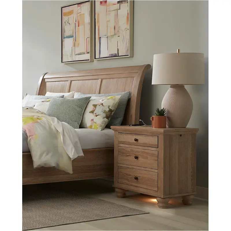 Icb-450-khk Aspen Home Furniture Cambridge - Modern Khaki Bedroom Furniture Nightstand