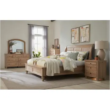 Icb-404-407-410l-khk Aspen Home Furniture Cambridge - Modern Khaki Bedroom Furniture Bed