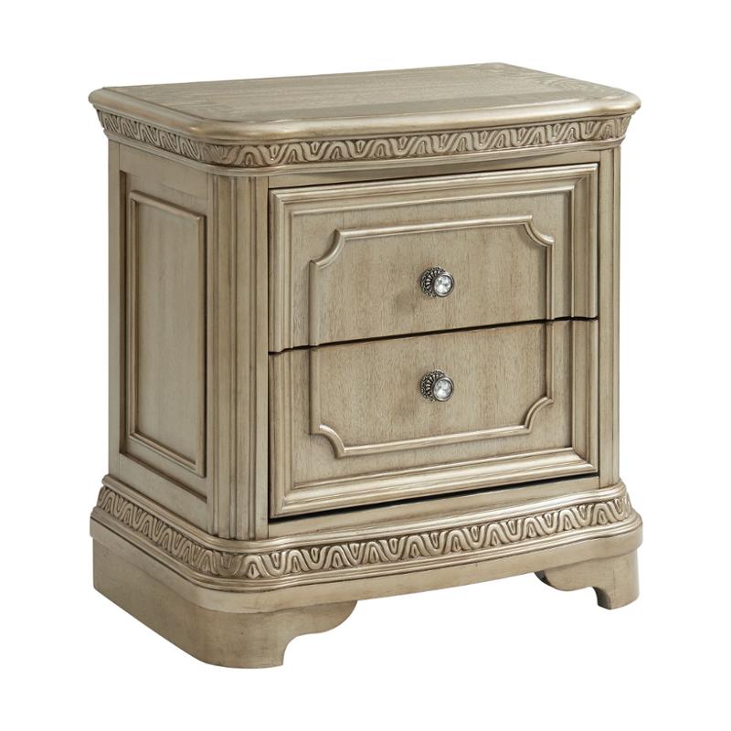 Vc650ns Elements Furniture Vincenza - Bronze Nightstand With Usb
