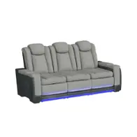 U-13660-10562-308pp Elements Furniture Lantana - Cement - Charcoal Living Room Furniture Reclining Sofa