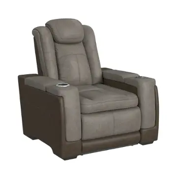 U-13660-10560-105pp Elements Furniture Lantana - Brown Living Room Furniture Recliner