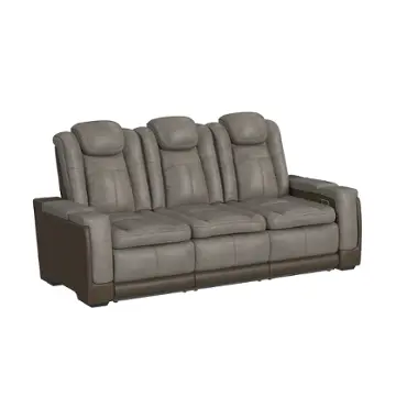 U-13660-10560-308pp Elements Furniture Lantana - Gray - Brown Living Room Furniture Reclining Sofa