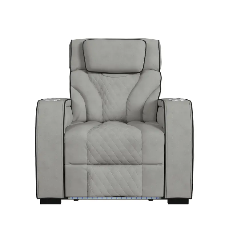 U-19190-11107-105 Elements Furniture Blitz - Simba Taupe Living Room Furniture Recliner