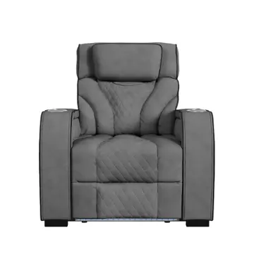 U-19190-11108-105 Elements Furniture Blitz - Simba Slate Living Room Furniture Recliner