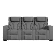 U-19190-11108-305 Elements Furniture Blitz - Simba Slate Living Room Furniture Reclining Sofa