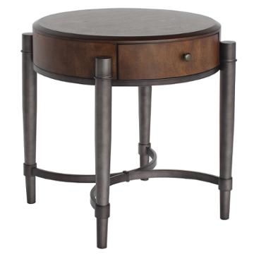 EC World Imports Urban Hollywood Film Reel End Table