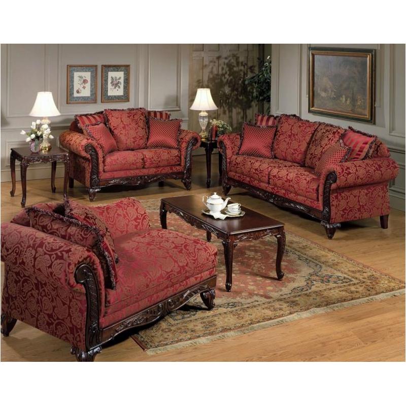 Loveseat with wood deals trim