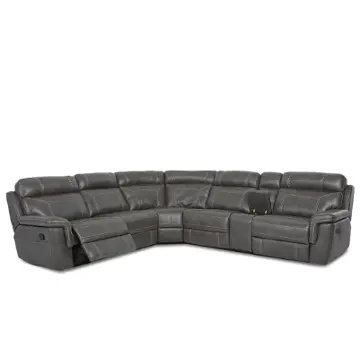 Silas-doma-chair-6pc-sectional Klaussner Furniture Silas Living Room Furniture