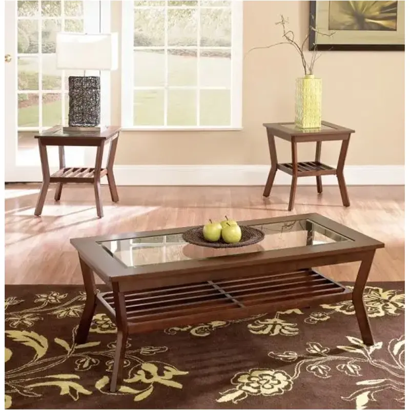 238-001 Klaussner Furniture Clifton Living Room Furniture Occasional Table Set