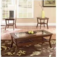 238-001 Klaussner Furniture Clifton Living Room Furniture Occasional Table Set