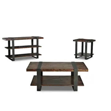 444-825 Klaussner Furniture Timber Forge Living Room Furniture Sofa Table