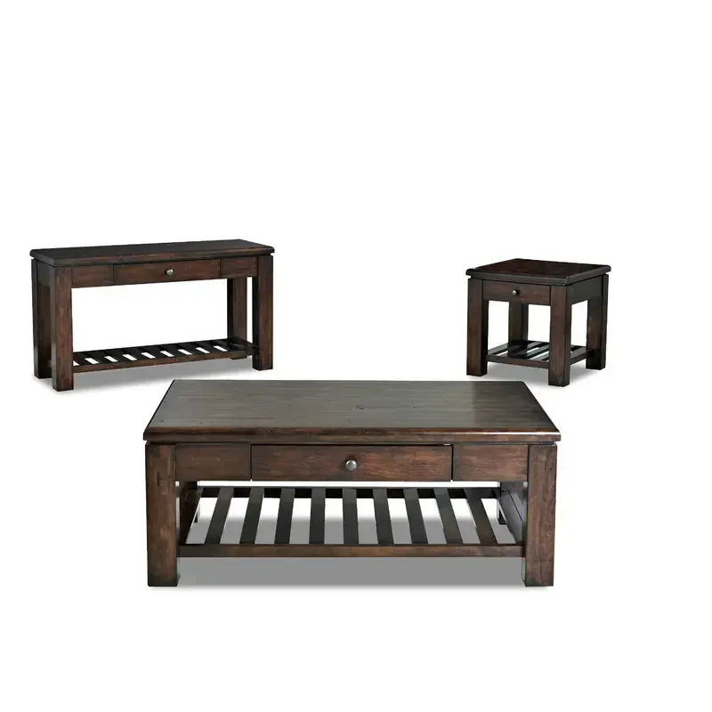 454-825 Klaussner Furniture Canyon Ridge Living Room Furniture Sofa Table