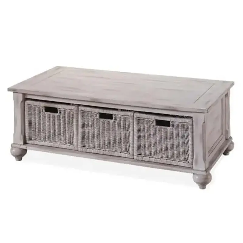 842-819bsk Klaussner Furniture Treasures White Living Room Furniture Cocktail Table