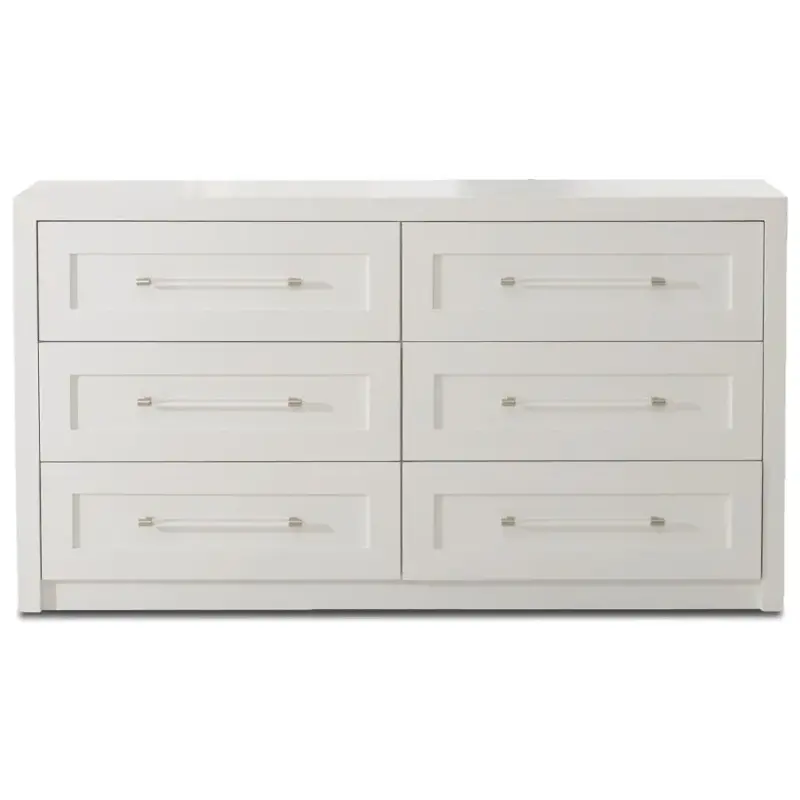 681-650 Klaussner Furniture Studio White Bedroom Furniture Dresser