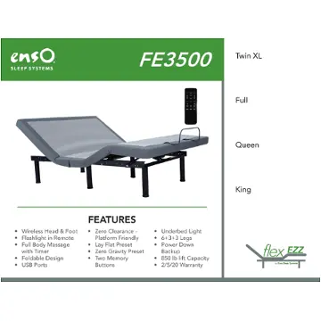 Fe3500q Klaussner Furniture Bedding Adjustable Bed