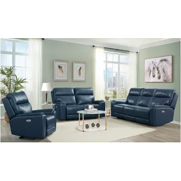 Santana-6-pwrc-vate-navy Klaussner Furniture Santana Living Room Furniture Recliner