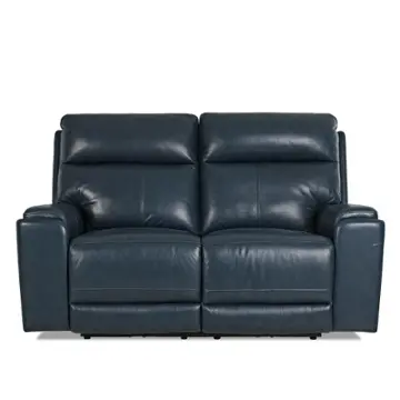 Santana-6-pwrls-vate-navy Klaussner Furniture Santana Living Room Furniture Loveseat