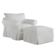 D16100-otto-clas-blea Klaussner Furniture Jenny Living Room Furniture Ottoman