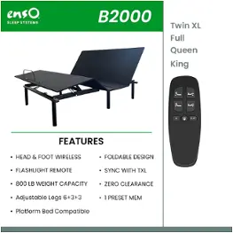 B2000txd Klaussner Furniture Bedding Adjustable Bed