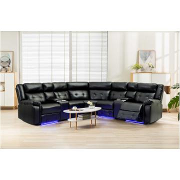 3631v-45-lgfosterblk Amalfi Furniture Cobalt Living Room Furniture Sectional