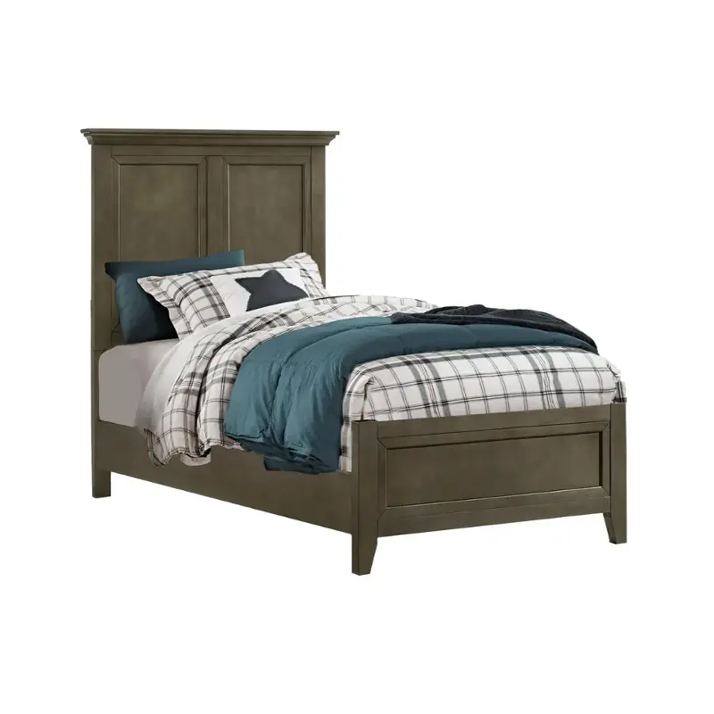 Sm-br-4325t-gry-hb Intercon Furniture San Mateo - Gray Bedroom Furniture Bed