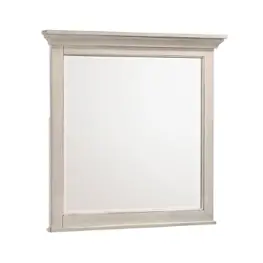 Sm-br-4391-rwh-c Intercon Furniture San Mateo - Rustic White Bedroom Furniture Mirror