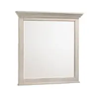 Sm-br-4391-rwh-c Intercon Furniture San Mateo - Rustic White Bedroom Furniture Mirror