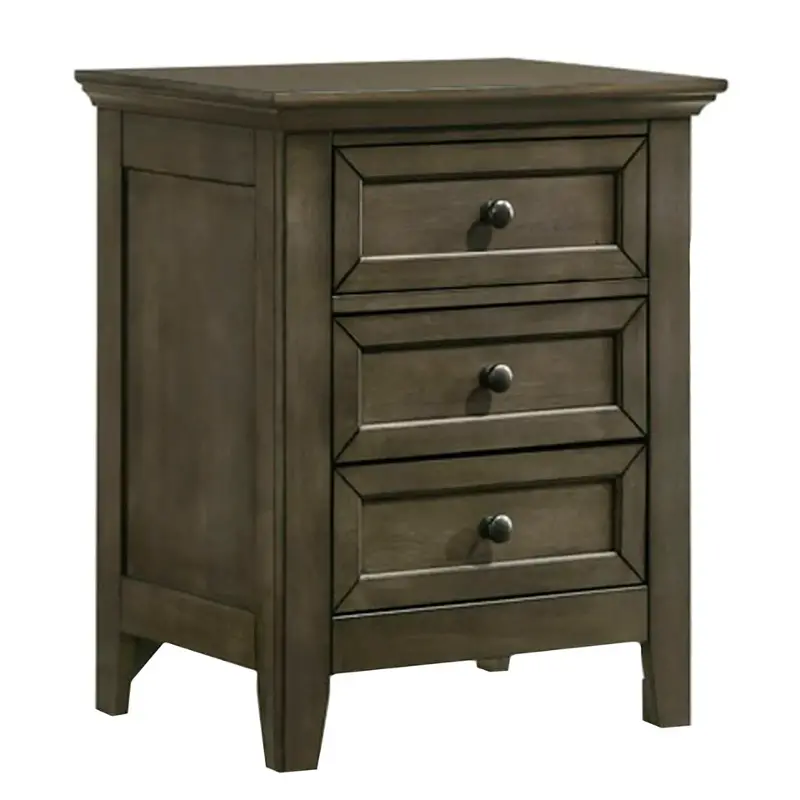 Sm-br-8803-gry-c Intercon Furniture San Mateo - Gray Bedroom Furniture Nightstand