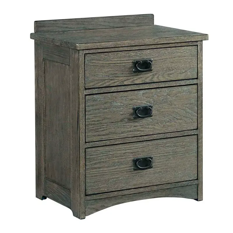 Op-br-5803-pew-c Intercon Furniture Oak Park - Pewter Bedroom Furniture Nightstand