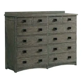Op-br-5812-pew-c Intercon Furniture Oak Park - Pewter Bedroom Furniture Dresser