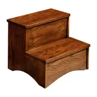 Op-br-step-mis-c Intercon Furniture Oak Park - Mission Bedroom Furniture Step Stool