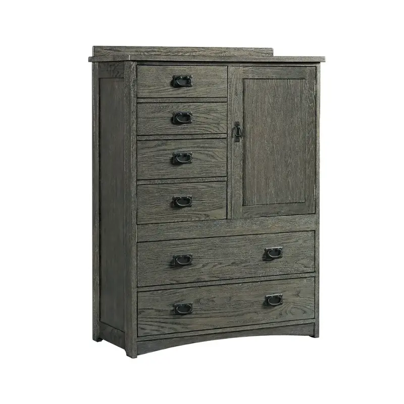 Op-br-n5806d-pew-c Intercon Furniture Oak Park - Pewter Bedroom Furniture Chest