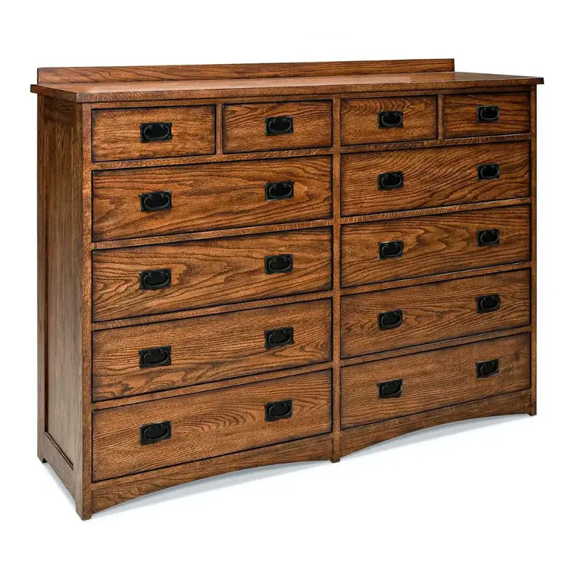 Op-br-n5812-mis-c Intercon Furniture Oak Park - Mission Bedroom Furniture Dresser