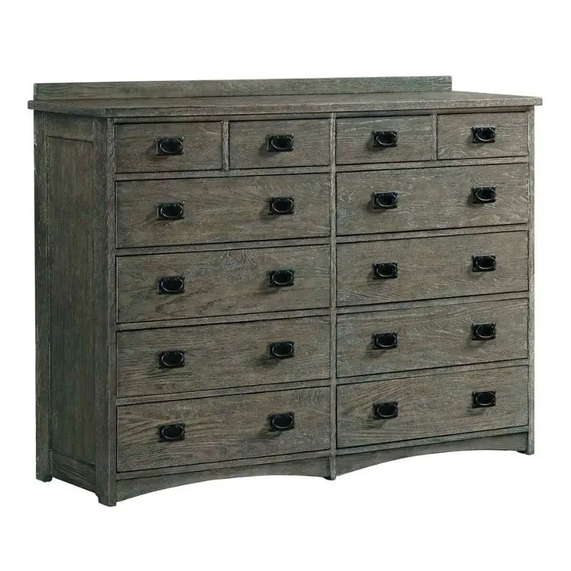 Op-br-n5812-pew-c Intercon Furniture Oak Park - Pewter Bedroom Furniture Dresser