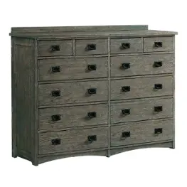 Op-br-n5812-pew-c Intercon Furniture Oak Park - Pewter Bedroom Furniture Dresser