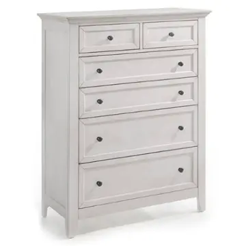 Sm-br-n4305-rwh-c Intercon Furniture San Mateo - Rustic White Bedroom Furniture Chest