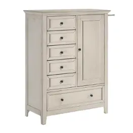 Sm-br-n4305c-rwh-c Intercon Furniture San Mateo - Rustic White Bedroom Furniture Chest