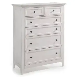 Sm-br-n8806-rwh-c Intercon Furniture San Mateo - Rustic White Bedroom Furniture Chest