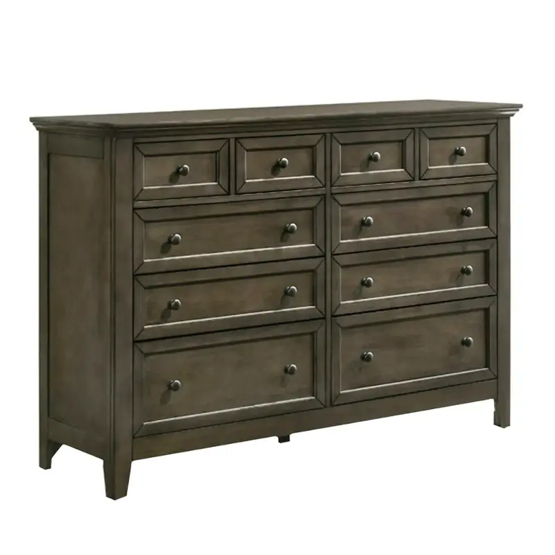 Sm-br-n8810-gry-c Intercon Furniture San Mateo - Gray Bedroom Furniture Dresser