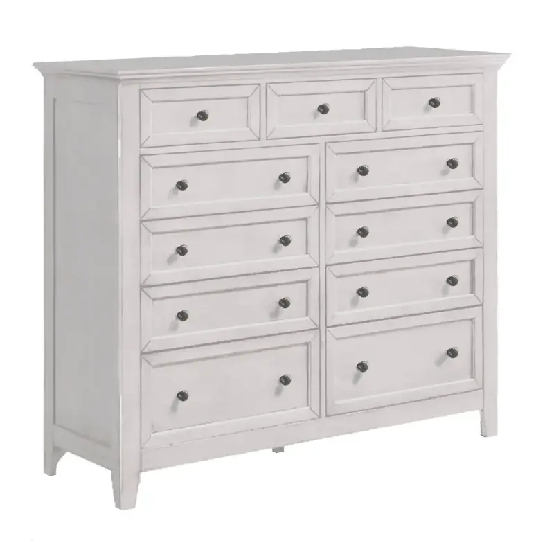 Sm-br-n8811g-rwh-c Intercon Furniture San Mateo - Rustic White Bedroom Furniture Chest